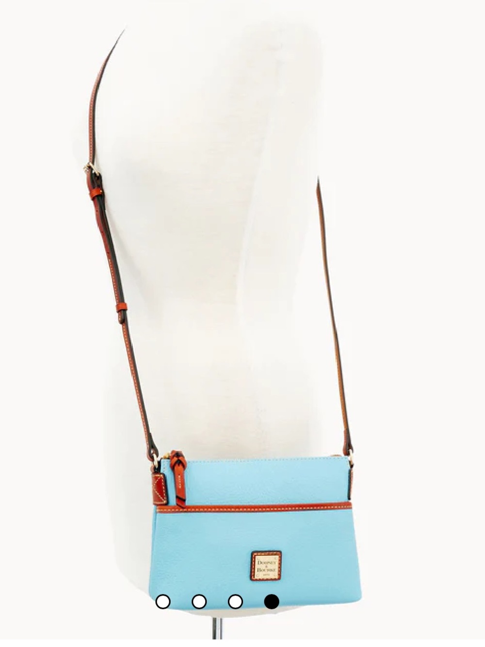 Pebble Grain Ginger Crossbody, NWT, Caribbean Blue